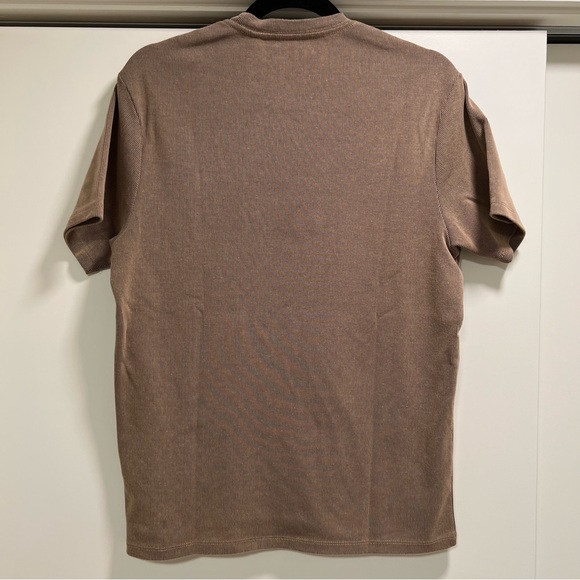 GUESS MENS ribbed short sleeved tee, tan, M‎ - Picture 2 of 5